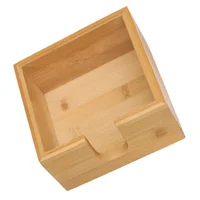 Square Bamboo Tissue Box Household Napkin Case Kitchen Paper Holder Living Room Wipes Dispenser Home Storage ganization 1