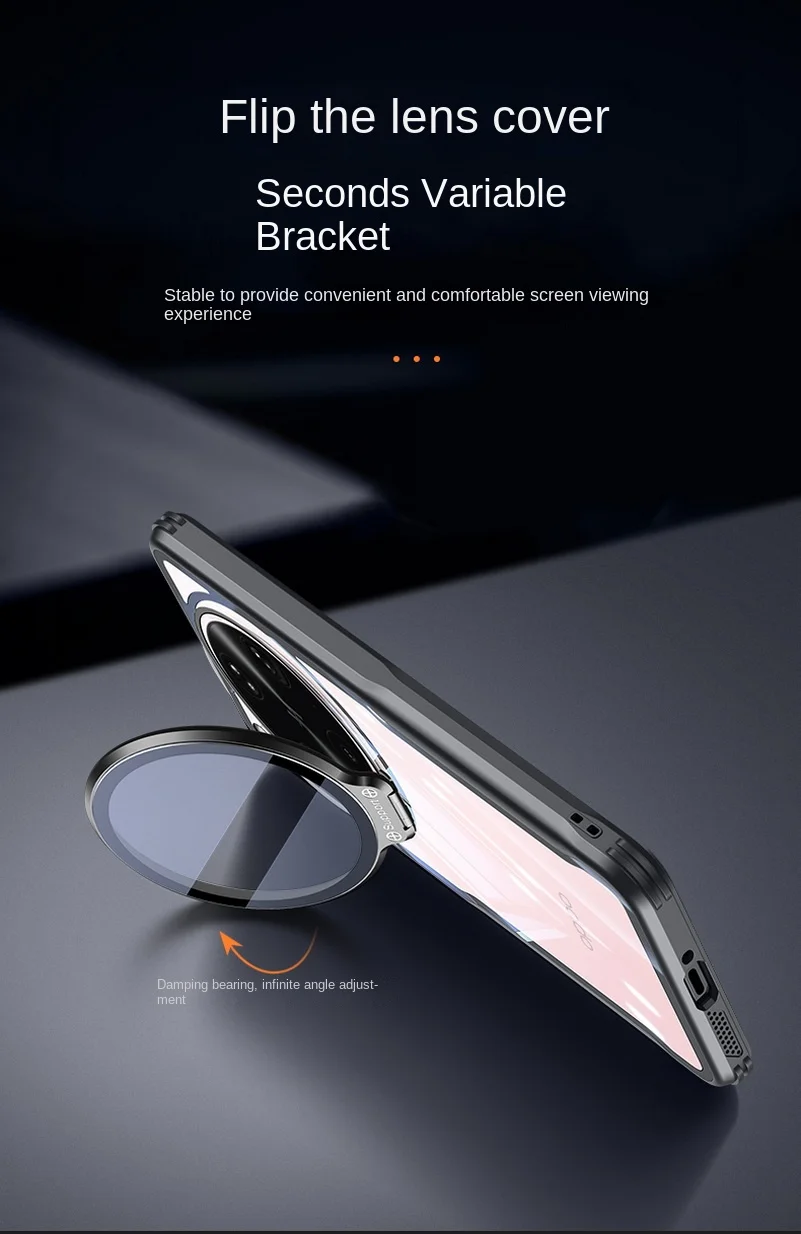 Switchable Glass Lens Protector with Anti-Yellowing Clear Back Case