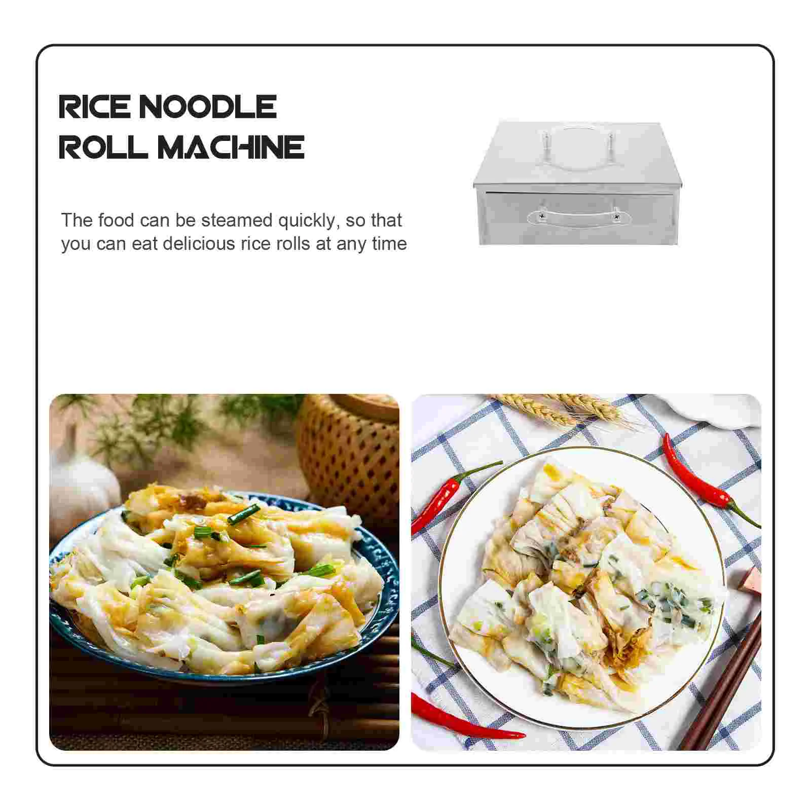 Rice Roll Steamer Kitchen Supply Gadget Small Household Steaming Device Machine Utensils Gadgets