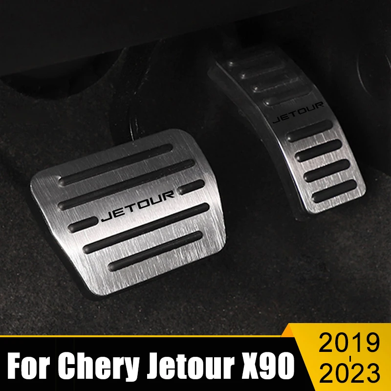 

Car Accessories For Chery Jetour X90 2019 2020 2021 2022 2023 Aluminum Fuel Accelerator Brake Pedals Non-Slip Cover Case Pads