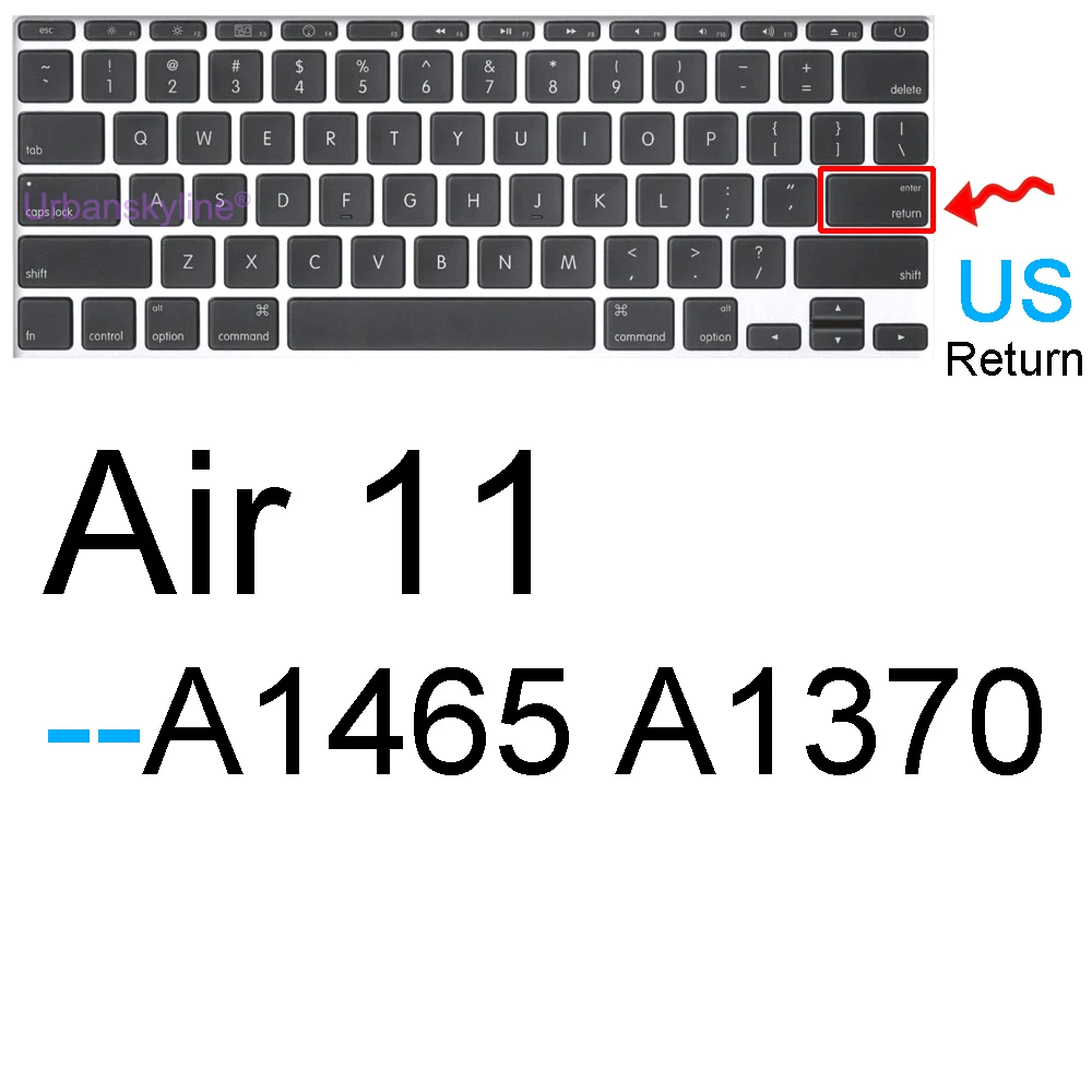 Protège clavier QWERTY pour macbook PRO et AIR 11 12 13 15 17 pouces  silicone