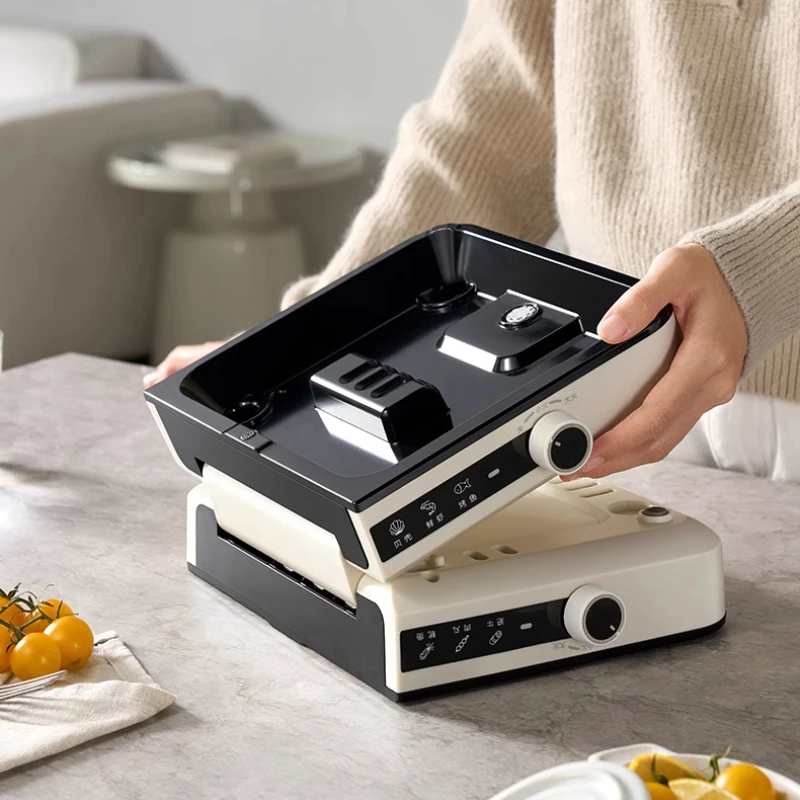 Split Type Foldable Mandarin Hot Pot, Household Multifunctional Electric Cooking Pot, Dormitory Electric Hotpots Multi Cookers