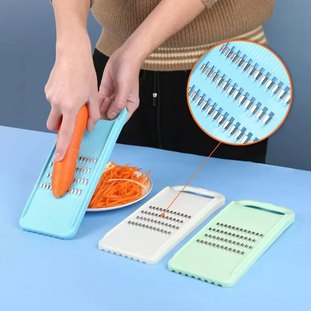 Vegetable Slicer 3 in 1 with Three Nozzles Stainless Steel Kitchen Grater  Manual Grater for Korean Carrots Stainless Steel Vegetable Grater Carrot