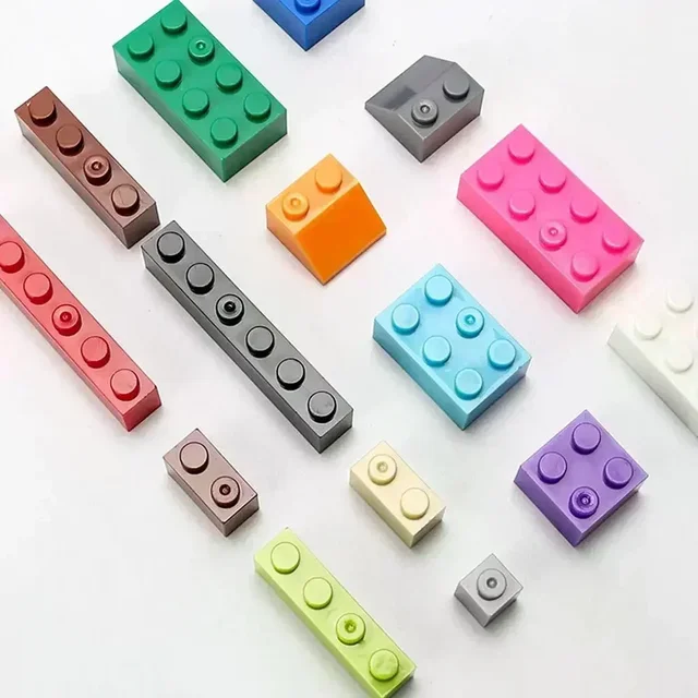 120/240PCS DIY Building Blocks Bulk Set City Classic Bricks Colorful Assembly Creative Toy Educational Interactive Toy for Kids 3