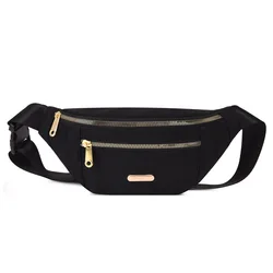 Unisex Fashionable Lightweight Waist Pack (Black)