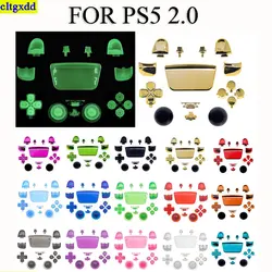 16 Color for PS5 V2.0 controller plating R1 L1 R2 L2 tool handle button repair kit PS5 BDM-020 plating clear
