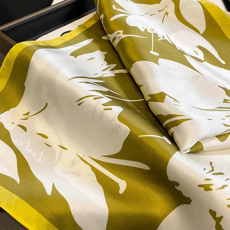 Decorative 100% Real Silk Scarf 53cm Square