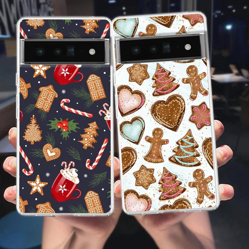 Cartoon Christmas Soft TPU Clear Phone Case Cover