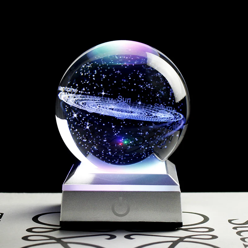 Blue Crystal Ball Feng shui Magic Glass Ball Globe Sphere Figurines  Miniatures Ornaments For Gifts Home Decoration Accessories - AliExpress