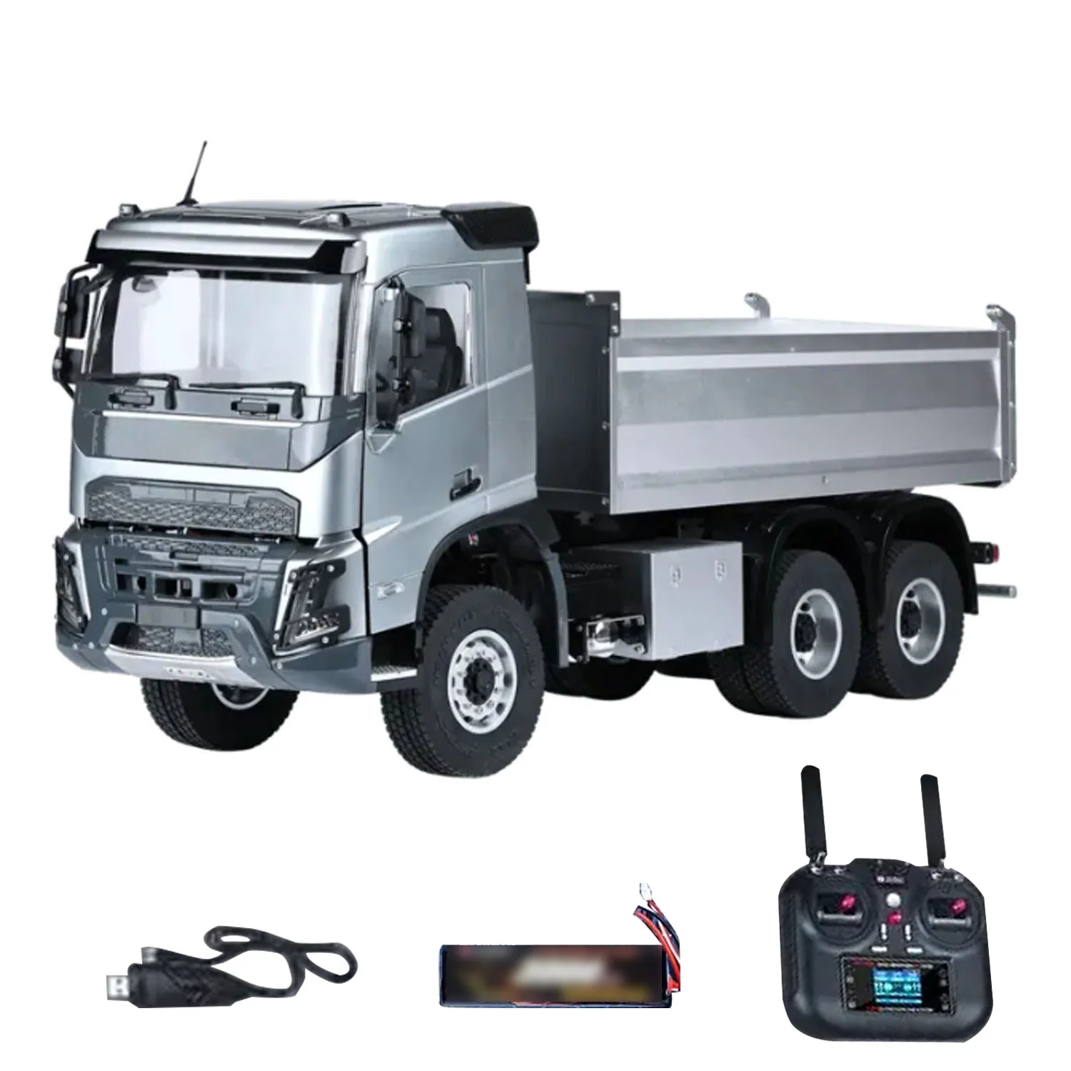 RTR 1/14 더블 E E015 001 RC 덤프 트럭 6X4 전동 리프팅 원격 제어 티퍼 VO 메탈 드라이브 샤프트 섀시 차량 모델