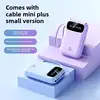 20000mAh 4 in1 Built-in Cable Power Bank, 22.5W Fast Charging Portable Charger, Ultra Slim External Battery for iPhone Samsung 2