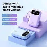 20000mAh 4 in1 Built-in Cable Power Bank, 22.5W Fast Charging Portable Charger, Ultra Slim External Battery for iPhone Samsung 2