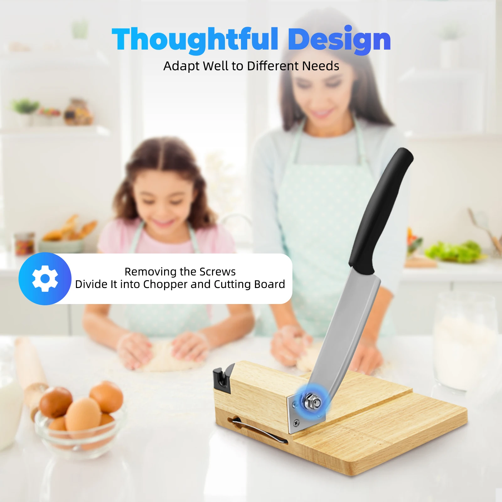 Guillotine Slicer With 5-In-1 Wrench Meat Slicer Quick Slicer Frozen Meat Slicer Fat Cow Roll Meat Cutter For Families