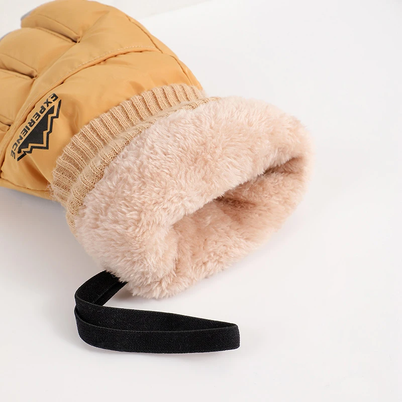 Winter Ski Gloves for Kids Warm Thicken Mittens Anti Slip Waterproof for Boys Girls Outdoor Sports Children Skiing Gloves 5