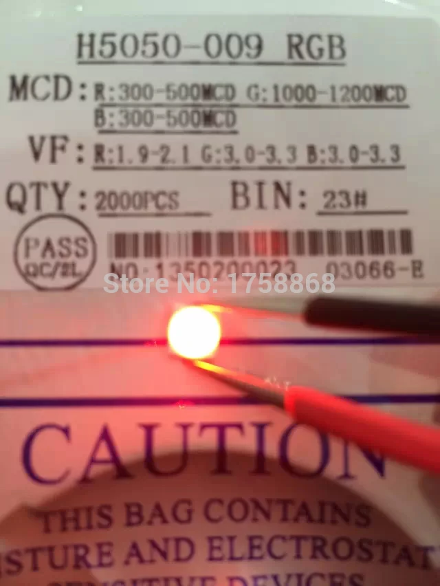 รูปสินค้า Super Bright RGB LED 5050 3-Chips คุณภาพสูง