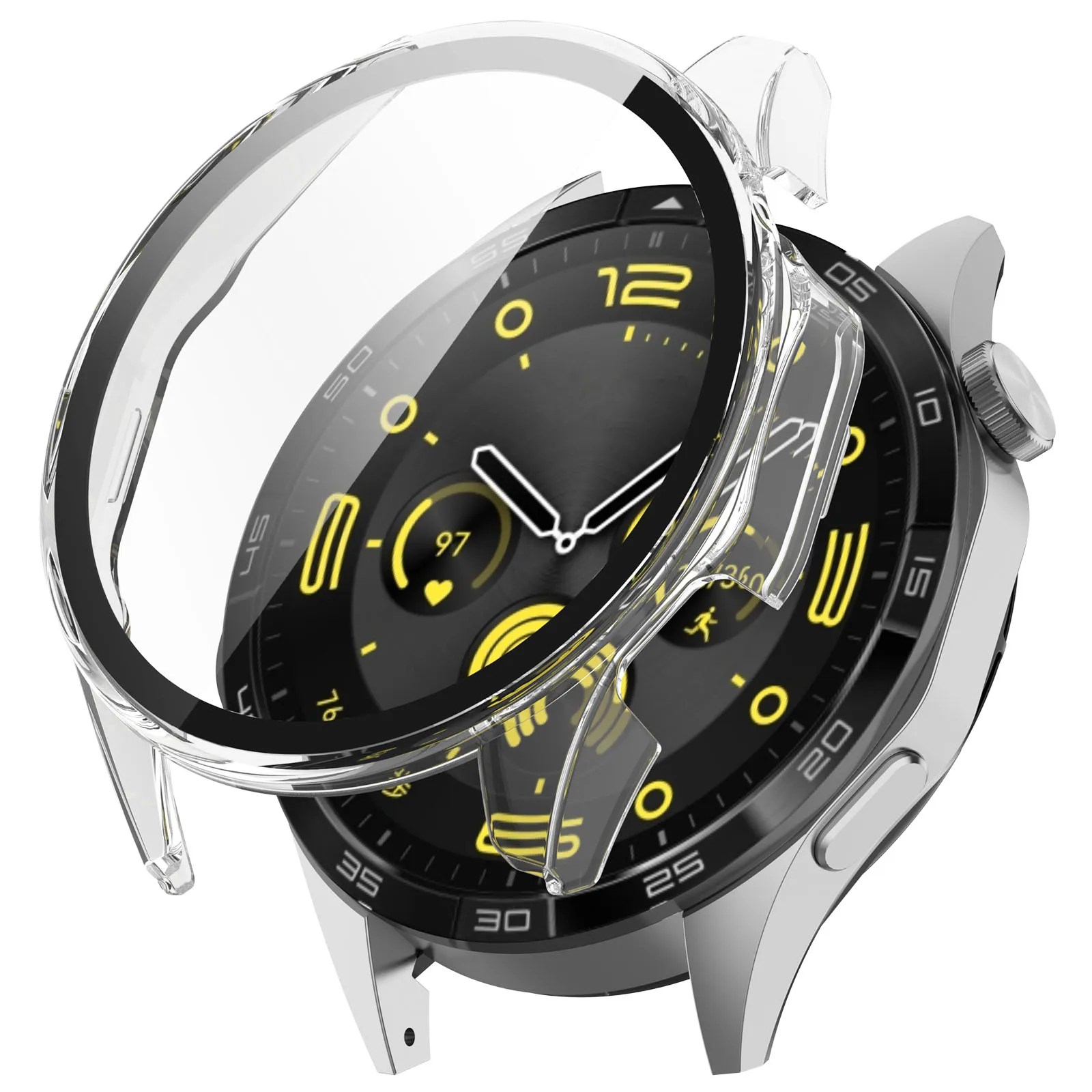 For Honor Watch 4 Pro Case tempered glass screen protector Film Frame All-around For Huawei Watch GT4 46MM Bumper Cover Cases