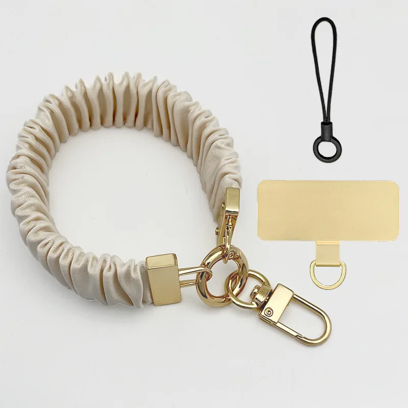 Elegant Women's Cloth Phone Lanyard Anti-Lost Wrist Bracelet Accessory