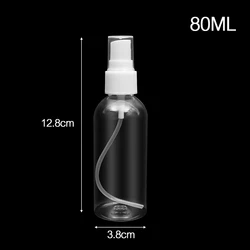 Portable Clear Plastic Spray Bottle for Garden Watering and Plant Care (80ml)