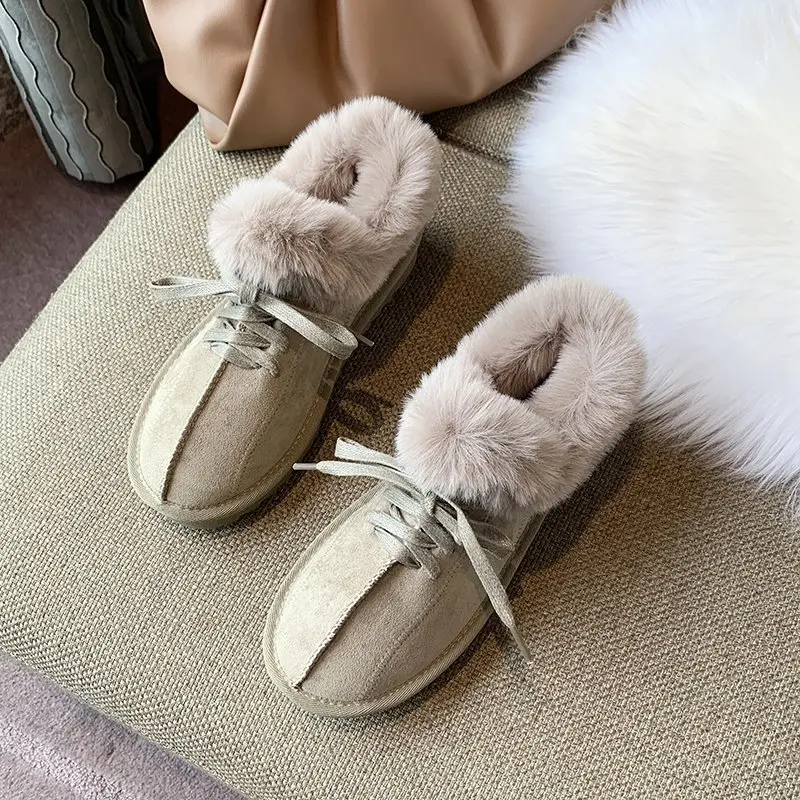 Snow Boots Women Shoes Winter New Ankle Boots Woman Non-slip Plush Warm Boots Ladies Casual Shoes Classics Style Fashion Shoes