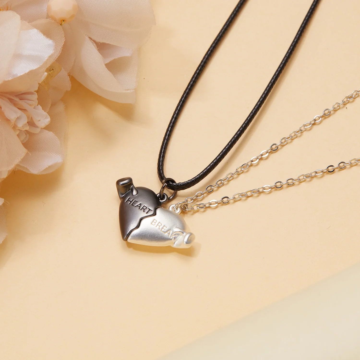 2 Pièces Chaîne Fermoir Magnétique Avec 2 Pièce Boucle Magnétique En