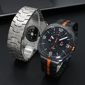 Titanium Band for Samsung Galaxy Watch Ultra 47mm Men Bracelet Luxury Metal Strap for samsung 7 ultra GALAXY ULTRA 47MM Correa 4