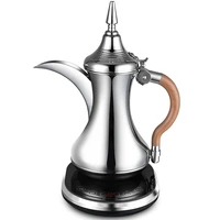 1200w 0.8L 304Stainless Steel Arab Electric Kettle Furnace Heat Preservation Tea Maker Water Boiler 220V 1
