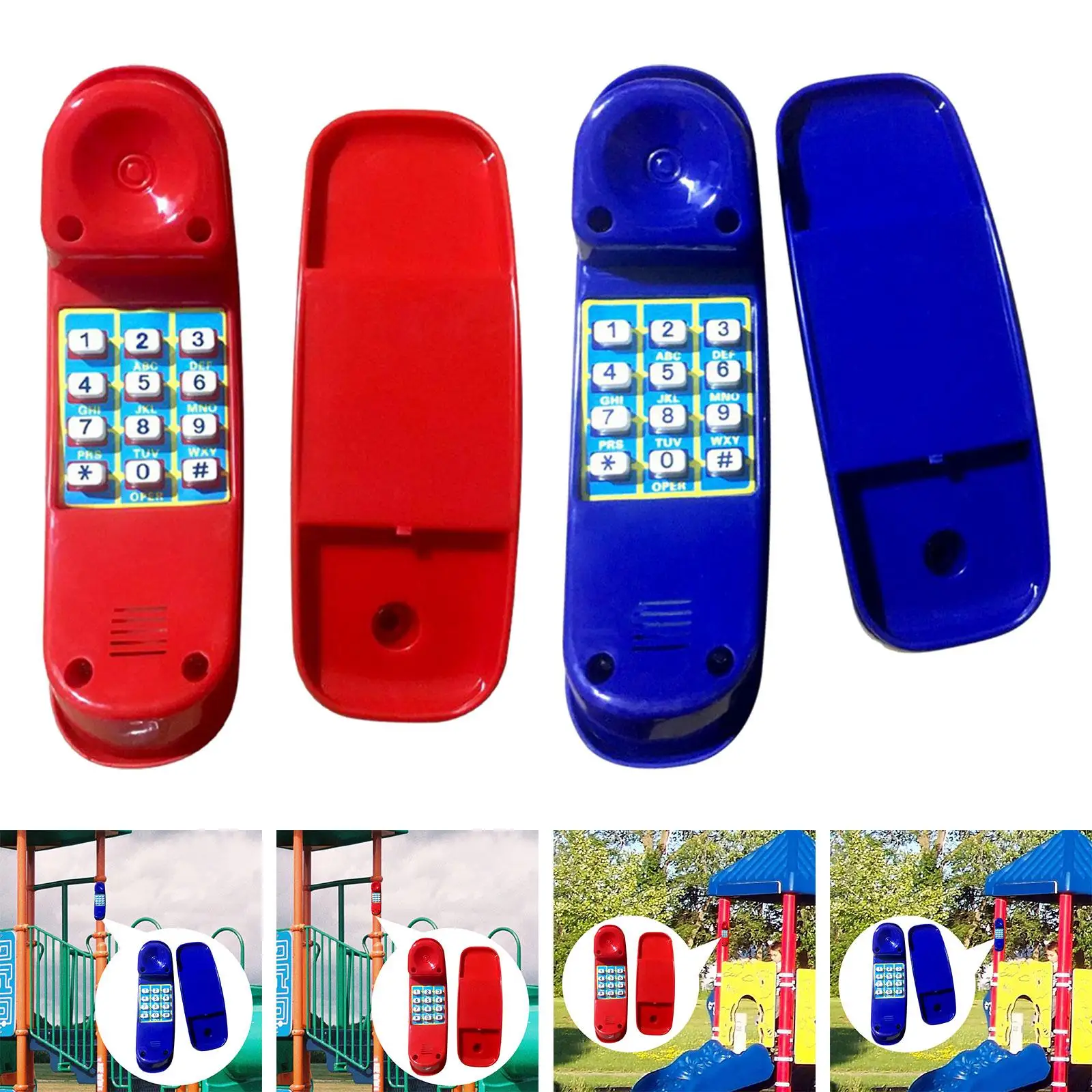 Playhouse Accessories Childrens Playhouse Toy Telephone Climbing Frames Interactive Learning Kids Boys Girls Ages 3+