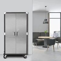 Classics UltraHD Solid Steel Rolling Lockable Metal Storage Cabinet Locker Organizer w/Adjustable Shelves for Garage, Wa 2