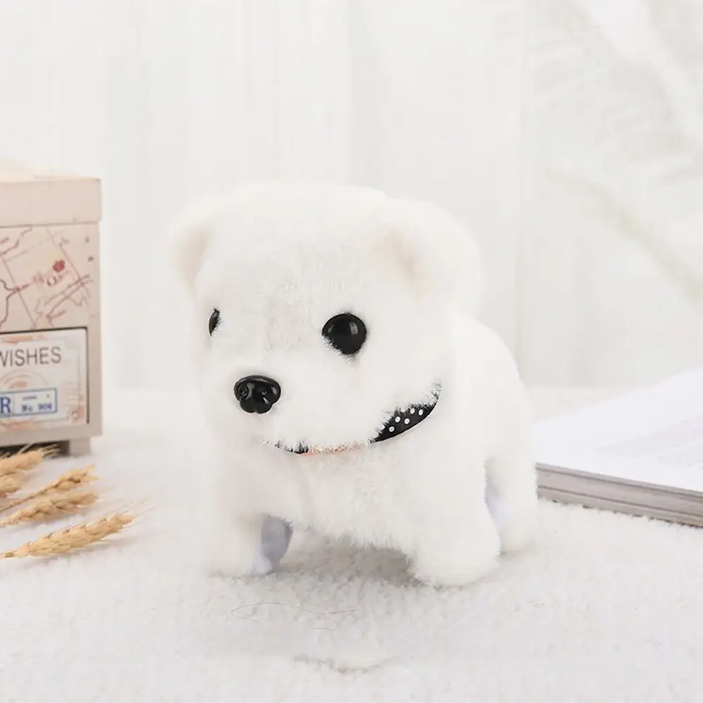 thumbnail image 1 of Perro de peluche eléctrico con sonido de caminar, ladrar, cabecear, mover la cola, interruptor inferior, juguete eléctrico para niños, 1 of 5
