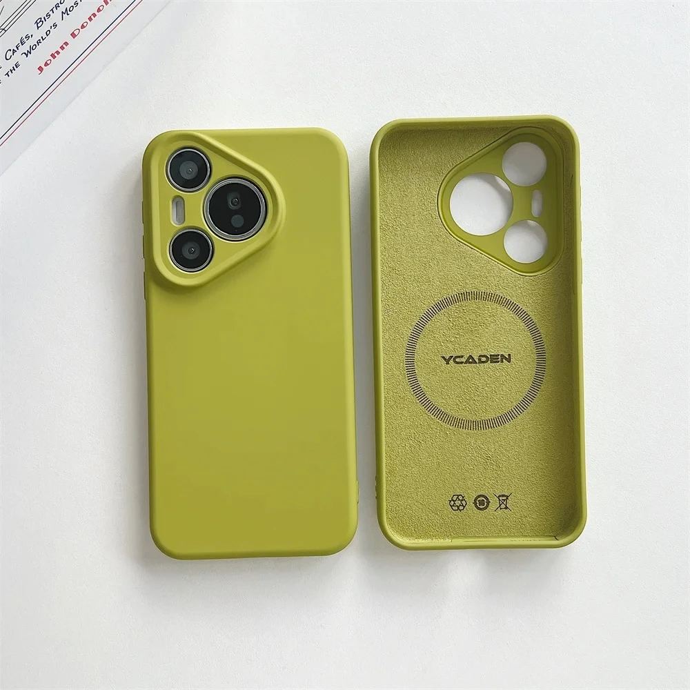 Luxury Liquid Silicone Magnetic Case - Matte Soft Shockproof Bumper Cover