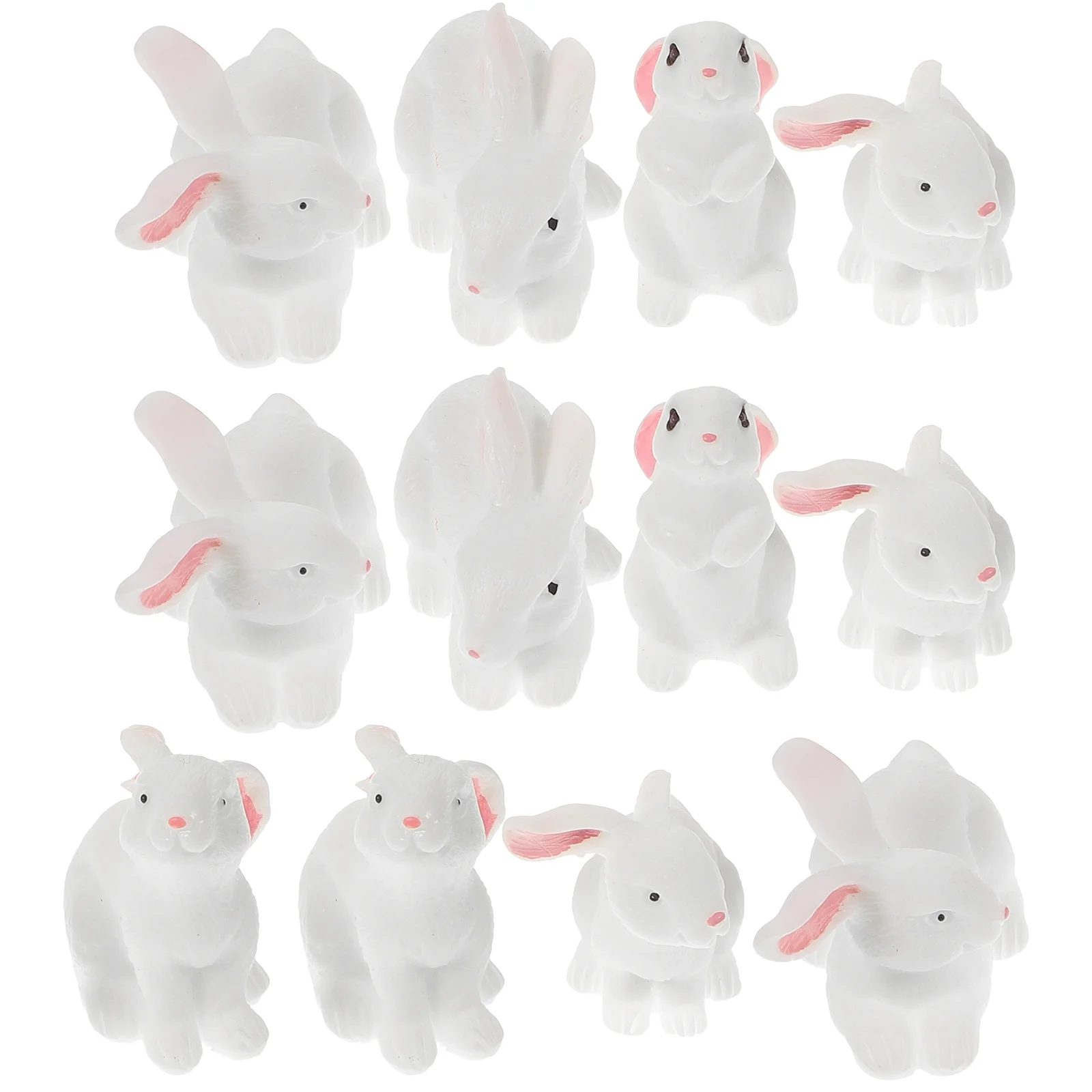 

Bunny Figurines Rabbit Decor Miniature Bunny Figurines Rabbit Family Figure Miniature Rabbit Figure