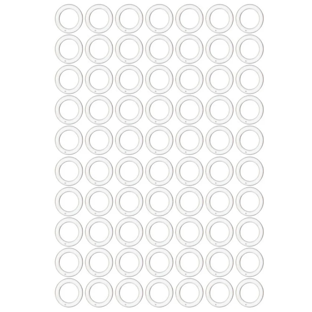 100 Stück Römische Vorhangringe & 55m Schnur - Transparent Für DIY Jalousien