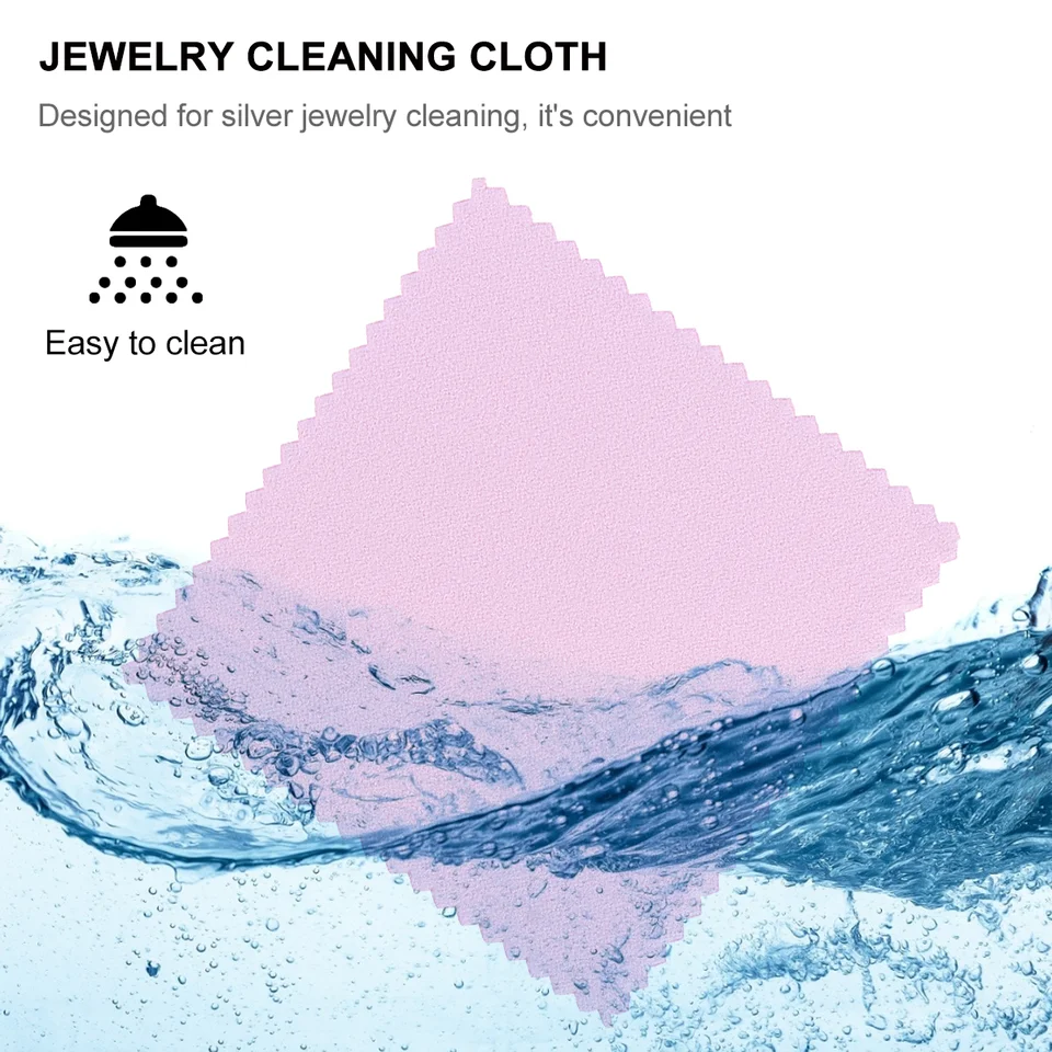 5 Panni Per Pulizia Gioielli In Argento - Microfibra Per Occhiali E Lenti - Foto 10