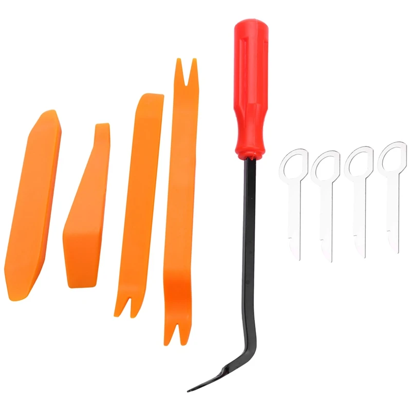 

9 Pack Car Trim Removal Tool Kit For Car Door Clip Panel Audio Video Dashboard