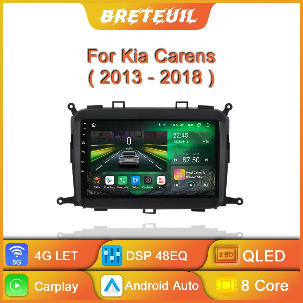 

Автомагнитола на Android для Kia Carens 2014, 2015, 2016, 2017, мультимедийный плеер с навигацией, GPS, Carplay, QLED, сенсорный экран, авто, стерео, Wi-Fi