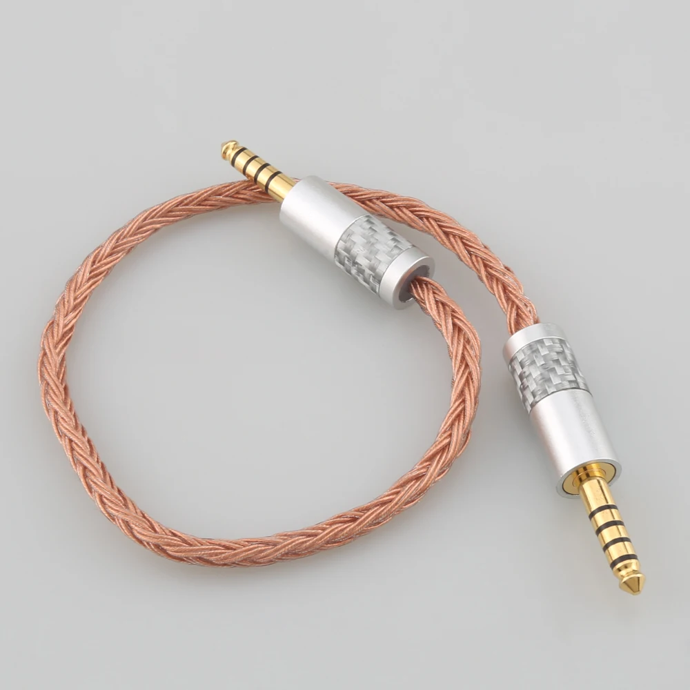 The New  7N OCC Earphone Cable 16 Core 4.4mm Balanced Male to 4.4mm Balanced Male Audio Adapter