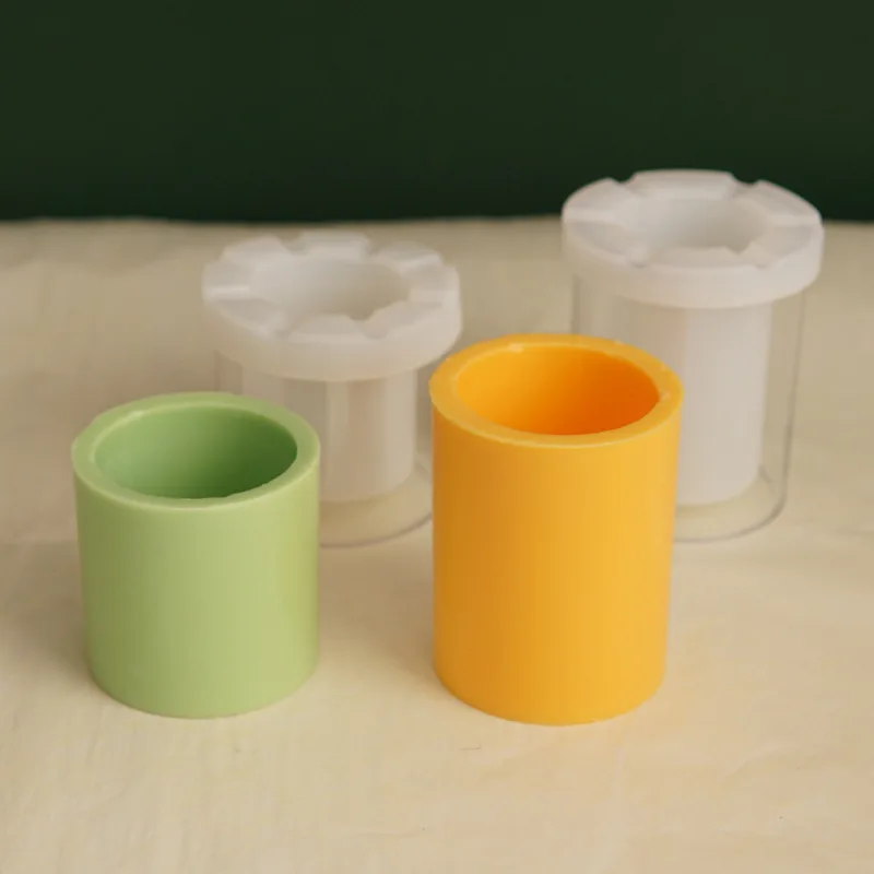 Internal Burning Cup Candle Mold Cylindrical Hollow Square Hollow Candle Mould Pc Material Hollow Windproof Candle Molds 6