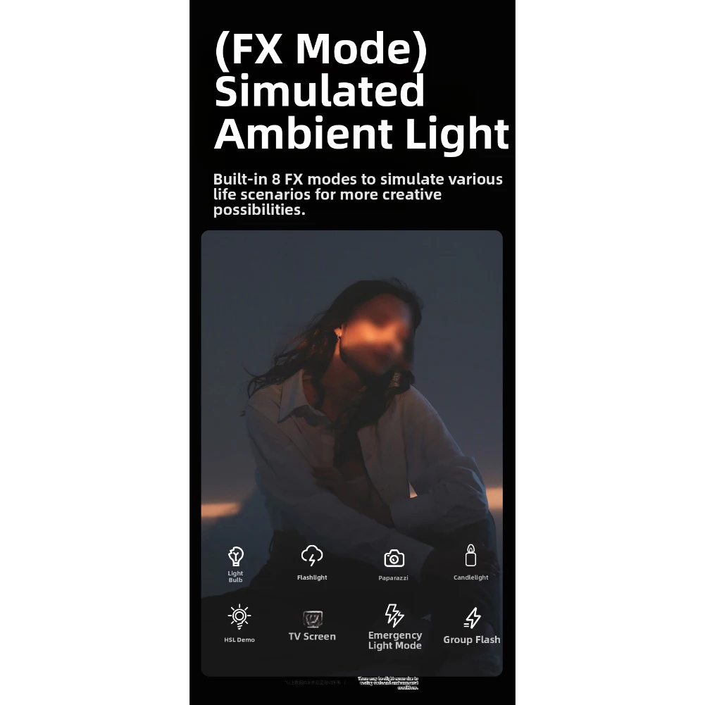 스트리밍, 사진 촬영, 콘텐츠 제작용 RGB 조명 40W, USB 충전식 배터리 옵션 및 외부 DC 전원 지원