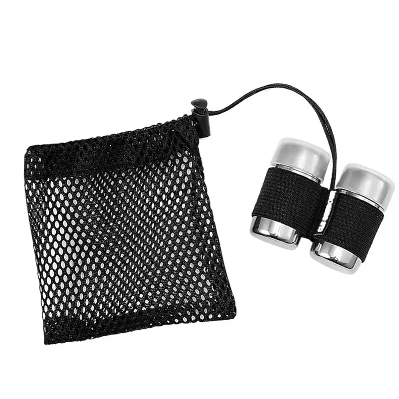 Small Camping Salt Shaker 2X Portable Salt And Pepper Containers Stainless Seasoning Bottles With Lid  For Outdoor Cooking