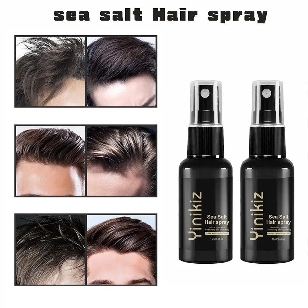 2Pcs Natural Sea Salt Spray For Hair Men Women Instant Texture Volume Hair Volume Powder Long-Lasting Hold Wave Spray