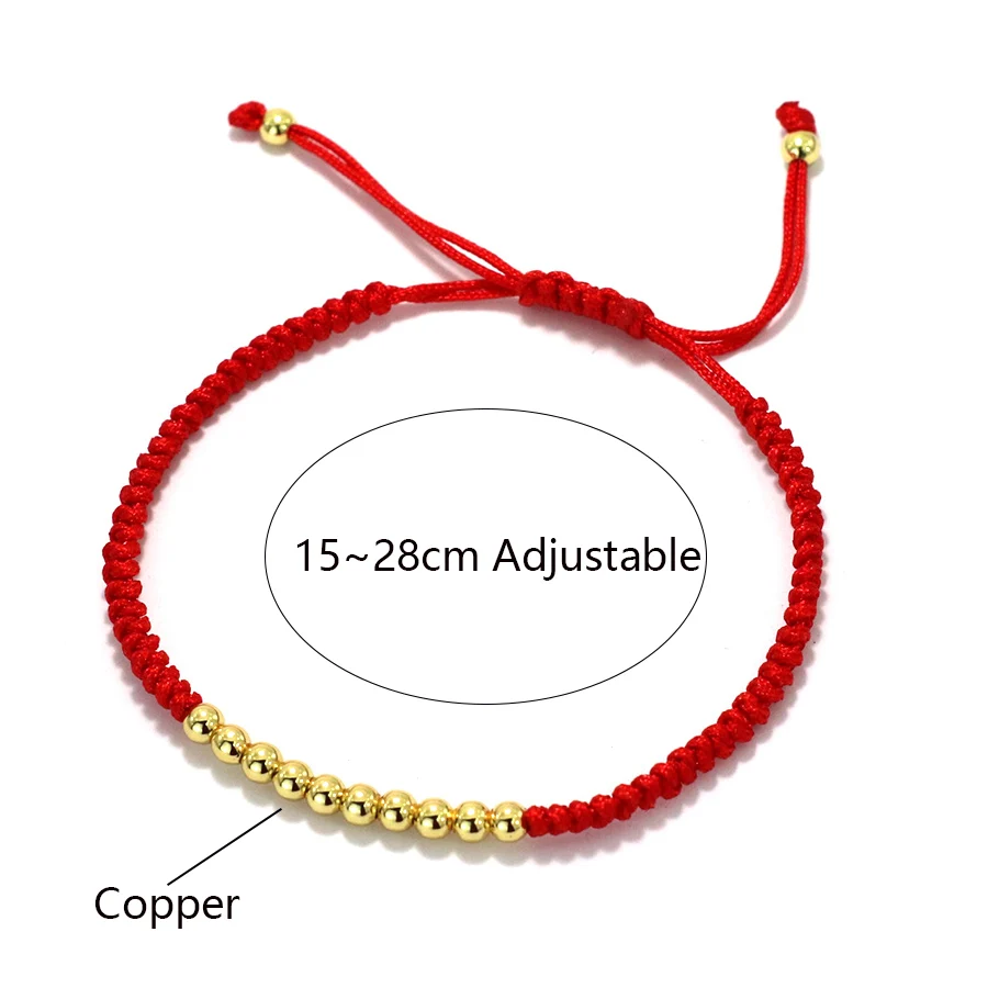 Red Tibetan Rope Wrap Bracelet for Women Casual Accessories