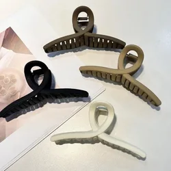 Set of Stylish Matte Hair Claw Clips for Women and Girls - Fashionable Korean - Inspired Hair Accessories (4 pcs)