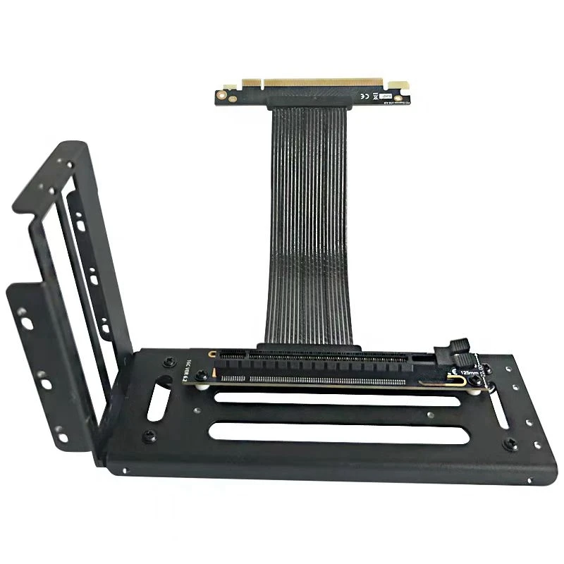 riser de prata branco rtx placa gráfica gpu suporte vertical titular cabo de extensão de riser