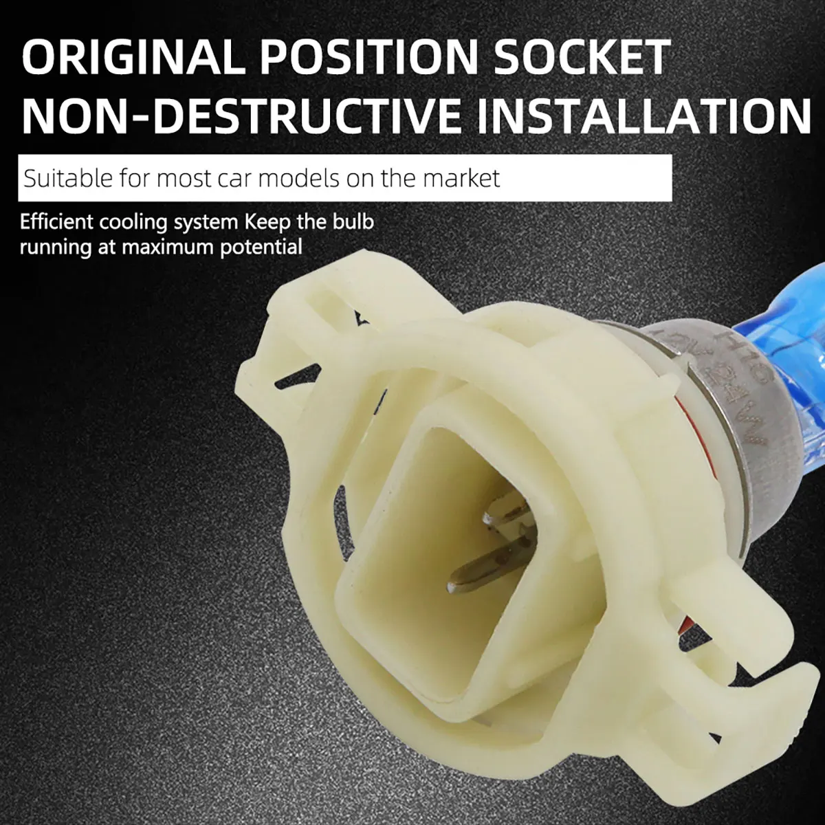 할로겐 전구 크세논 안개등, 자동차 후드 헤드라이트 램프, 일광 drl 12V, 24W H16 5202 4300K, 2 개