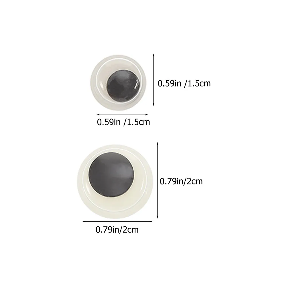 80개 야광 움직이는 눈알, DIY 프로젝트용 대량 공예 눈알, 폴리머 클레이, 종이 공예, 인형 만들기, 쥬얼리 부자재, 가짜 눈알