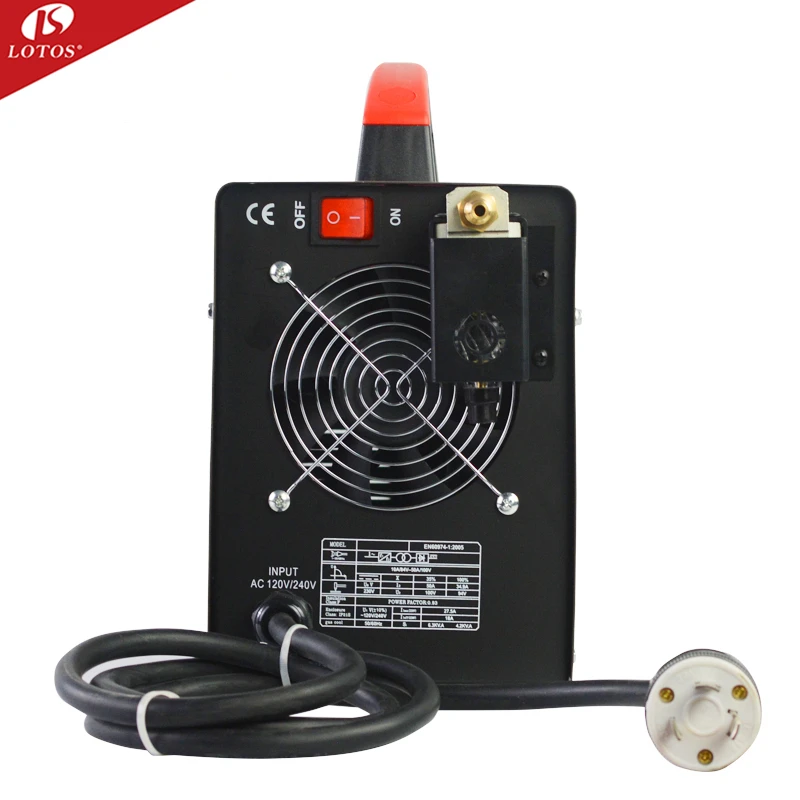 Lotos LTP5000D Pilot Arc Dual Voltage 50Amps portable air Plasma Cutter 4