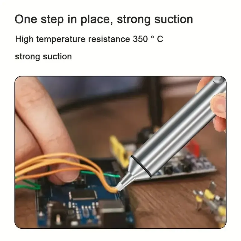 Aluminum Solder Sucker Powerful No-Clog Desoldering Pump for Easy Removal & Repair 1pc