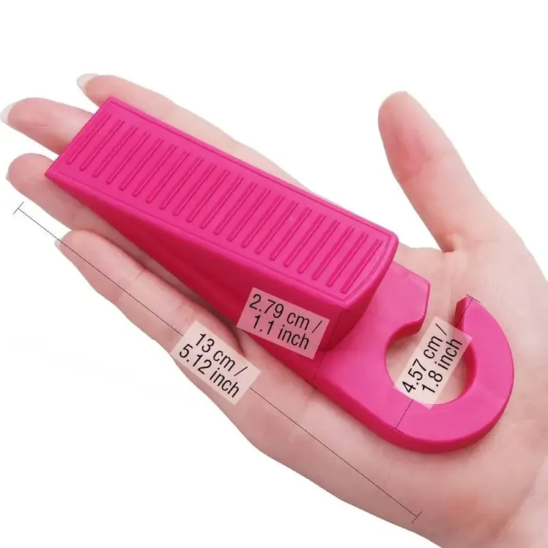 Door Stopper Hook Type Wedge Prevent Lock-Outs Door Chuck Stopper Gap Wall Protector for Home Bedroom Office Floor door stopper