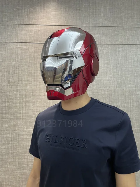 Casque électrique Iron Man MK5, casque de guerre, 1:1 Machine Avengers  Cosplay, ouverture et fermeture