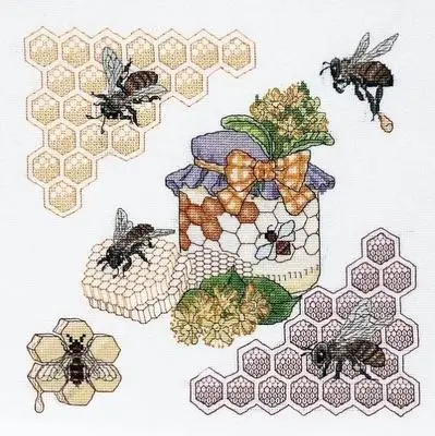 

Набор для вышивания Bee 36-37, наборы для вышивки крестиком, хлопковая одежда, «сделай сам», «homefun», магазин для вышивания 8